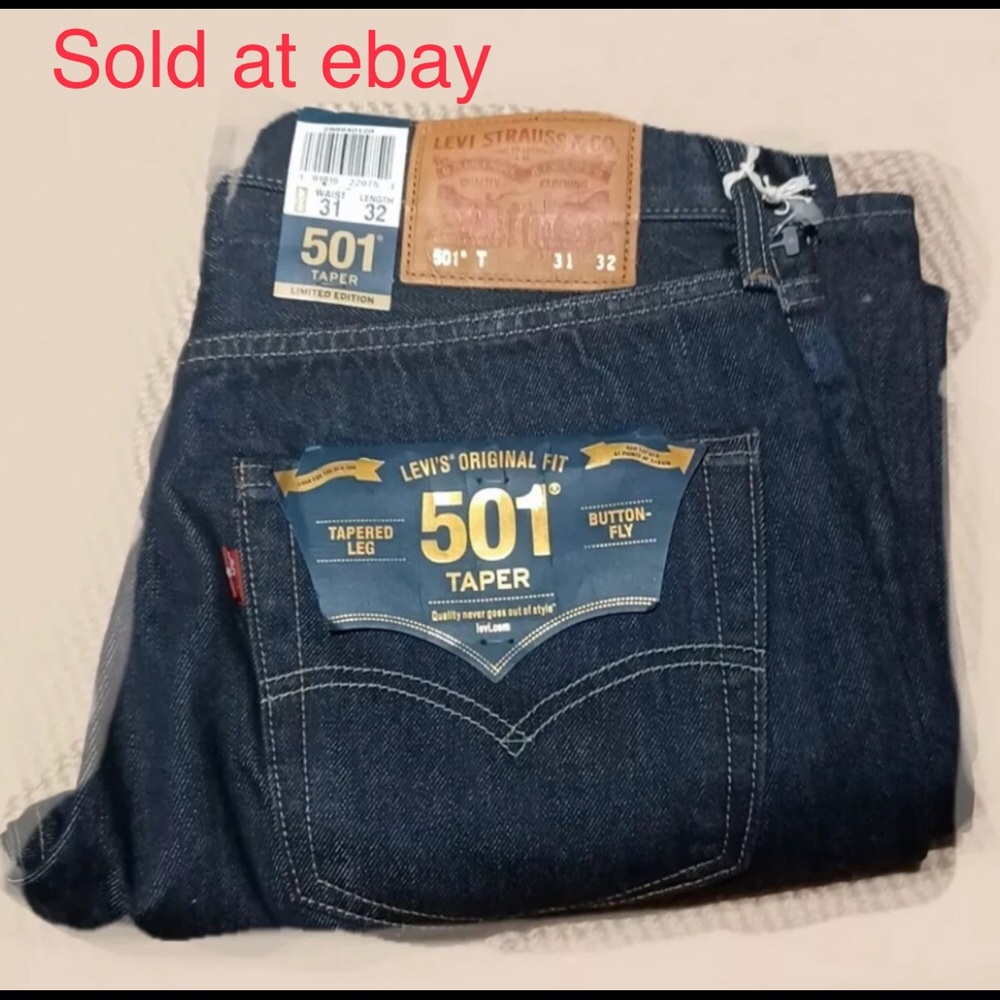 Levis 501 Day Limited Edition Big E Selvedge 31x32